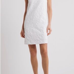 Lilly Pulitzer Carmine Stretch White Shift Dress